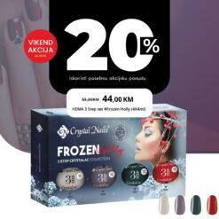 CN CrystaLac HEMA FREE 3 Step set #Frozen Holly (4X4ml) LIMITED