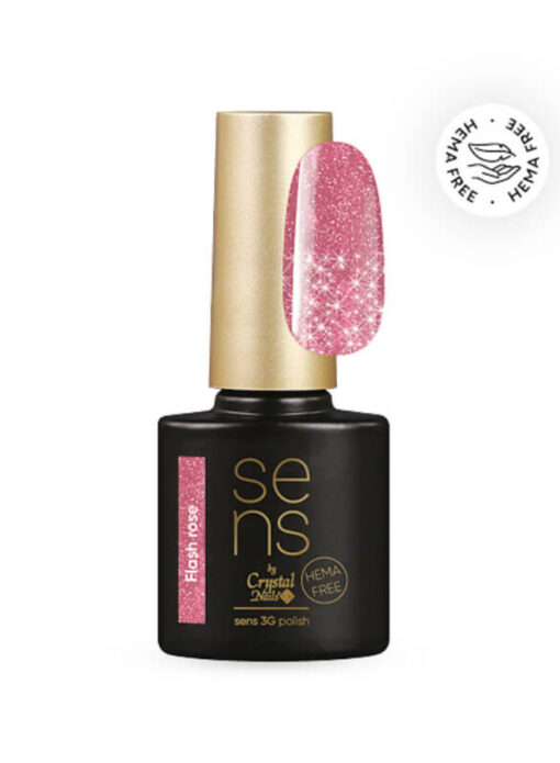 CN SENS Trajni lak 3S #Flash Holo Rose (4ml)