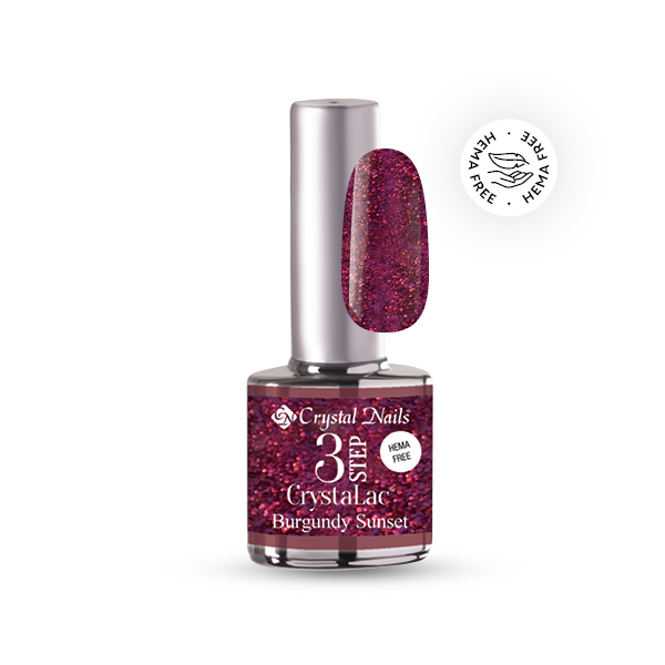 3 Step CrystaLac #Burgundy Sunset (8ml)